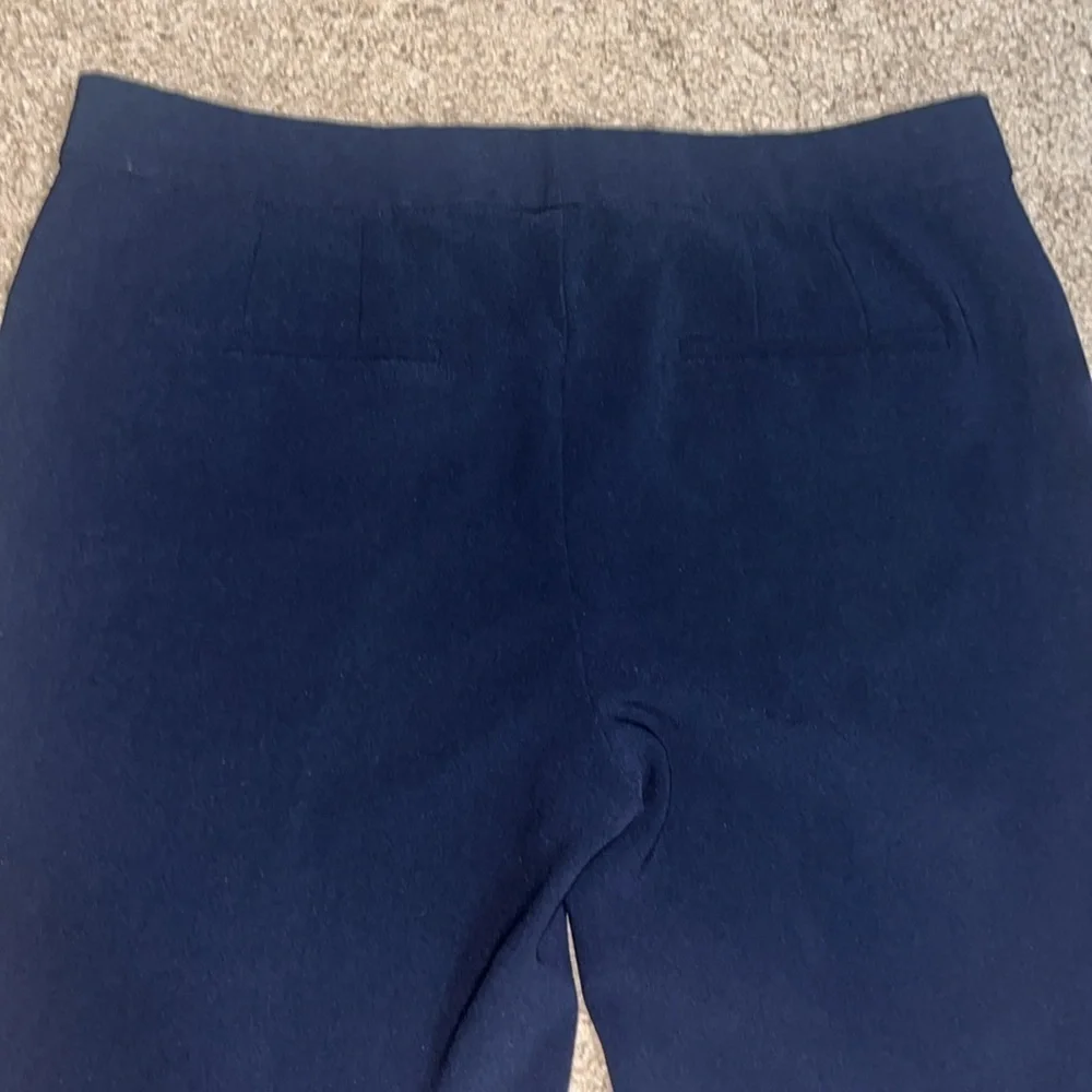 Theory‎ Ibbey Modern Crepe Ankle Straight Trouser Pant Navy Blue 6